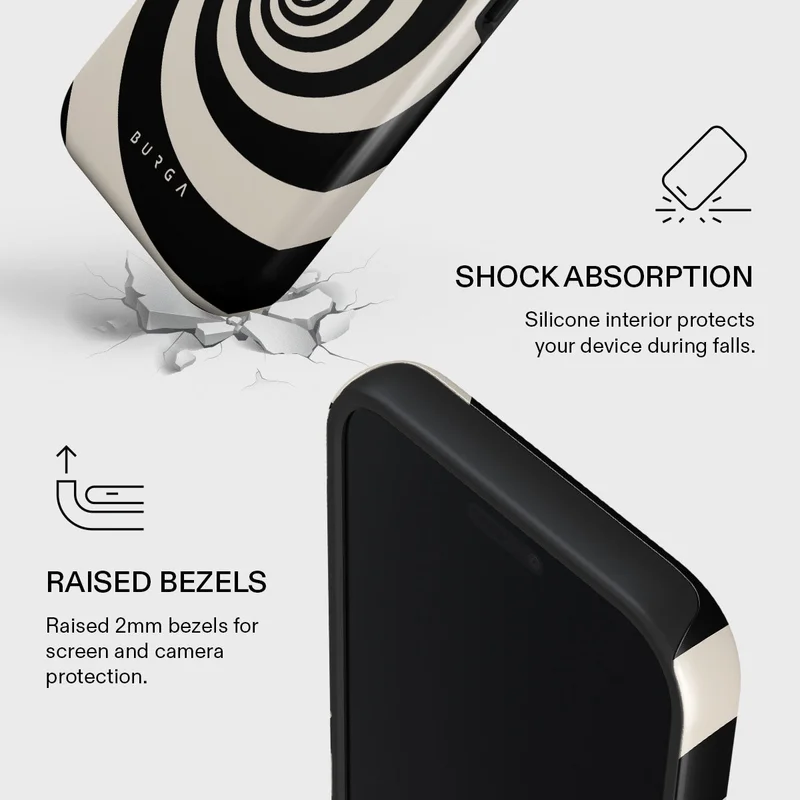 Burga iPhone 17 Pro Rabbit Hole Burga iPhone 17 Pro Rabbit Hole Premium Case Compatible with Hybrid Dual-Layer Hard Shell + Silicone Protection - Scratch-Resistant Shockproof Mobile Cover  | Best Price UAE
